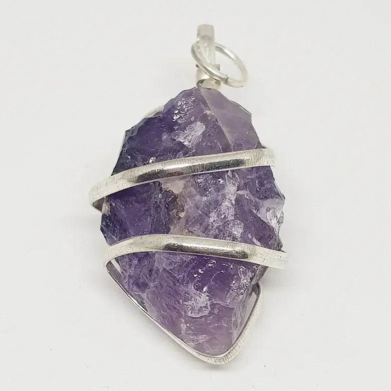 Amethyst Quartz Spiral Pendant