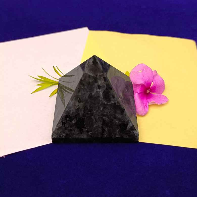 Larvikite Crystal Pyramid