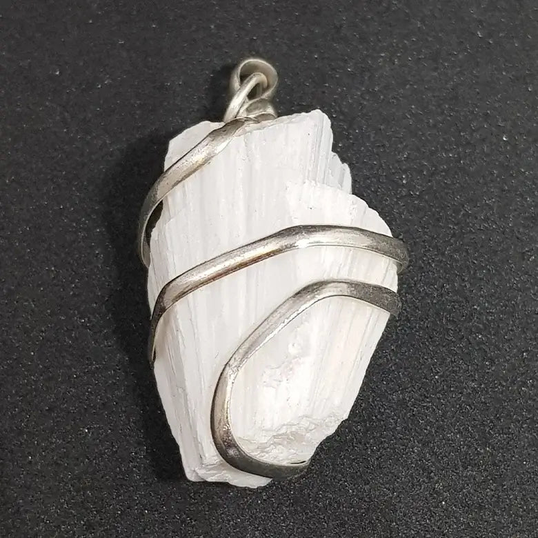 Scolecite Spiral Pendant