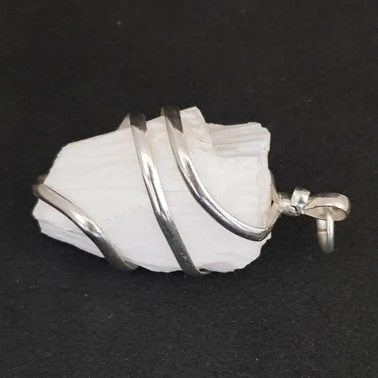 Scolecite Spiral Pendant