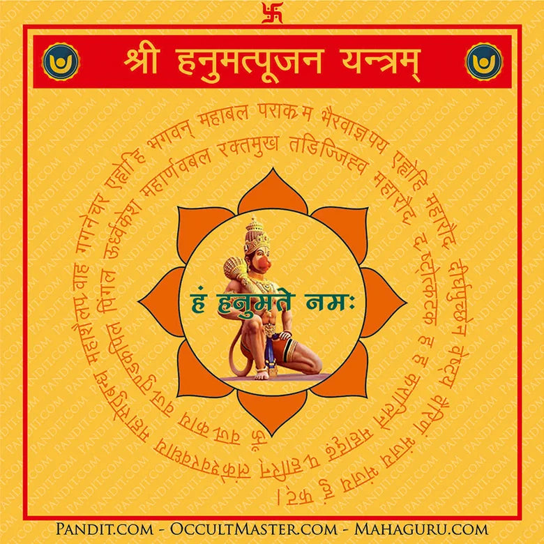 Shri Hanumat Pujan Yantra