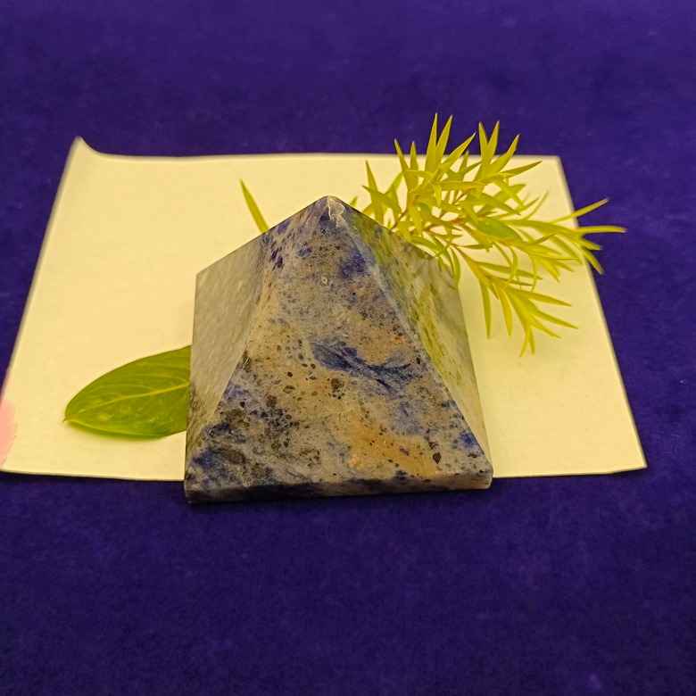 Sodalite Crystal Pyramid