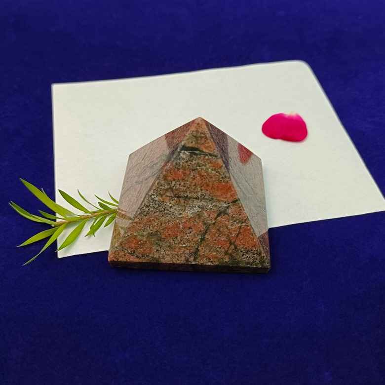 Unakite Crystal Pyramid